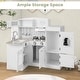 preview thumbnail 13 of 12, Kids Kitchen Playset Conor Kitchen Toy with Realistic Microwave and Oven Stove - 25.5"L x 23.5"W x 33.5"H