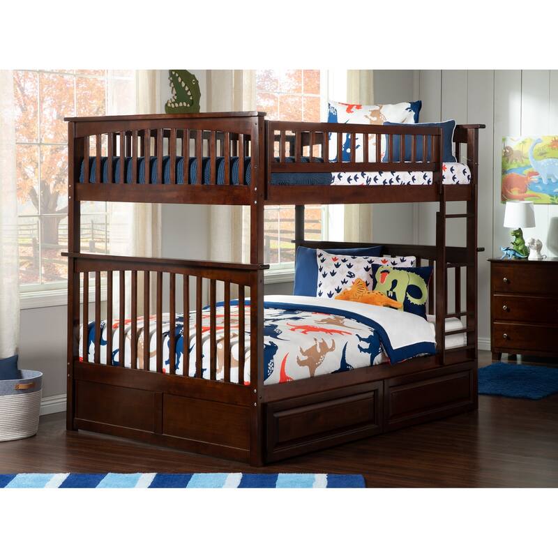 Bunk Bed with Drawers - Charm Design, Sturdy Frame & Turbo Charger