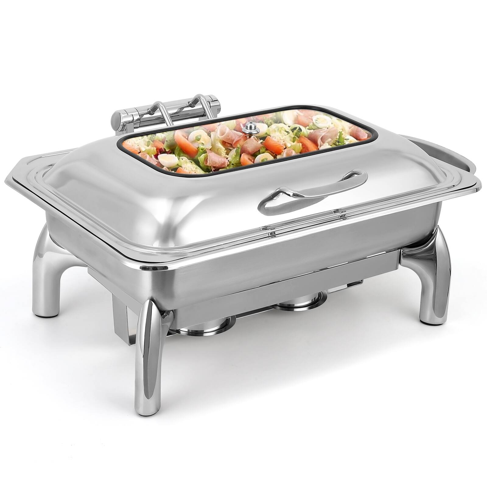 Roll Top Chafing Dish Buffet Set, 9 Quart Full Pan Chafer On Sale