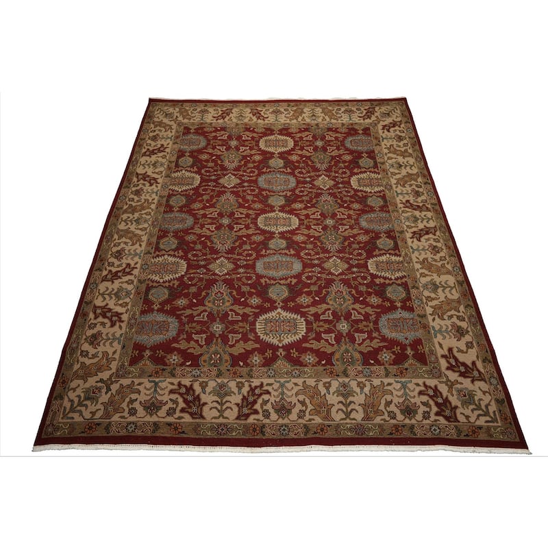 9'2''x11'11'' Hand Knotted Wool Rust Soumak Nourison Reversible Rug - 9' 2'' x 11' 11''