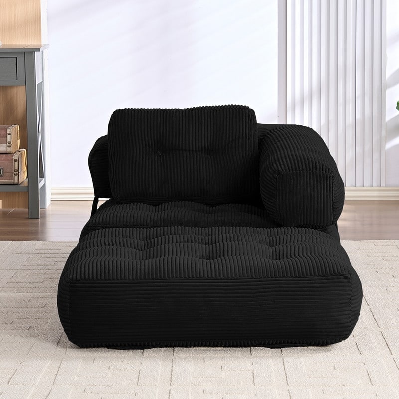 Mixoy Folding Sofa Bed, L-Shaped Convertible Sofa Bed with Armrest Foldable Sleeper Sofa