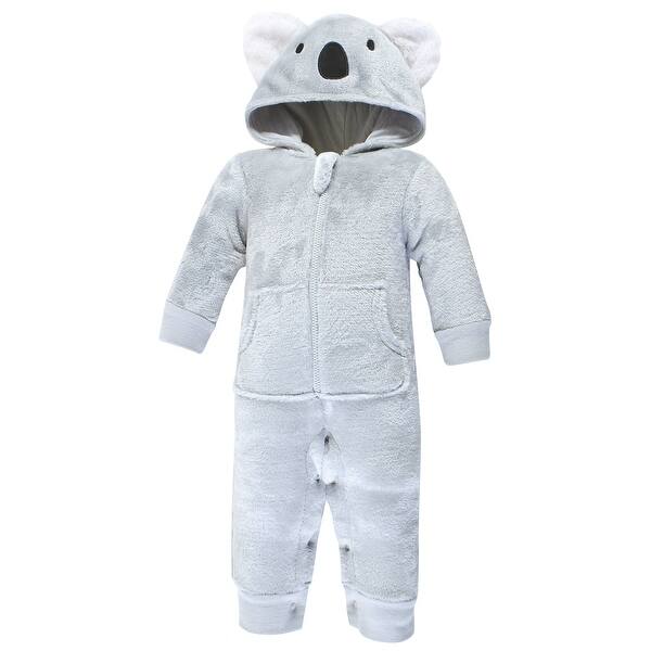 slide 1 of 1, Hudson Baby Unisex Baby Plush Jumpsuits, Koala 0-3 Months - Koala