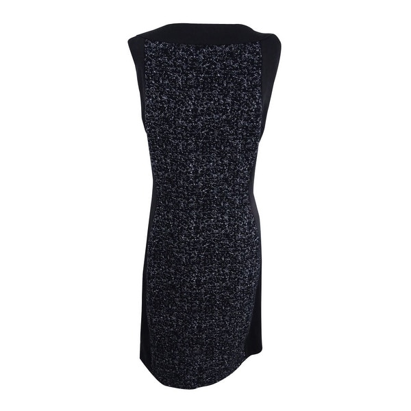 black knit sheath dress