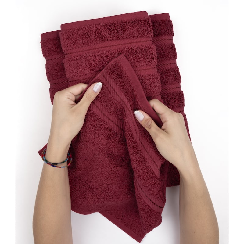 American Soft Linen 6 Piece Turkish Cotton Bath Towel Set