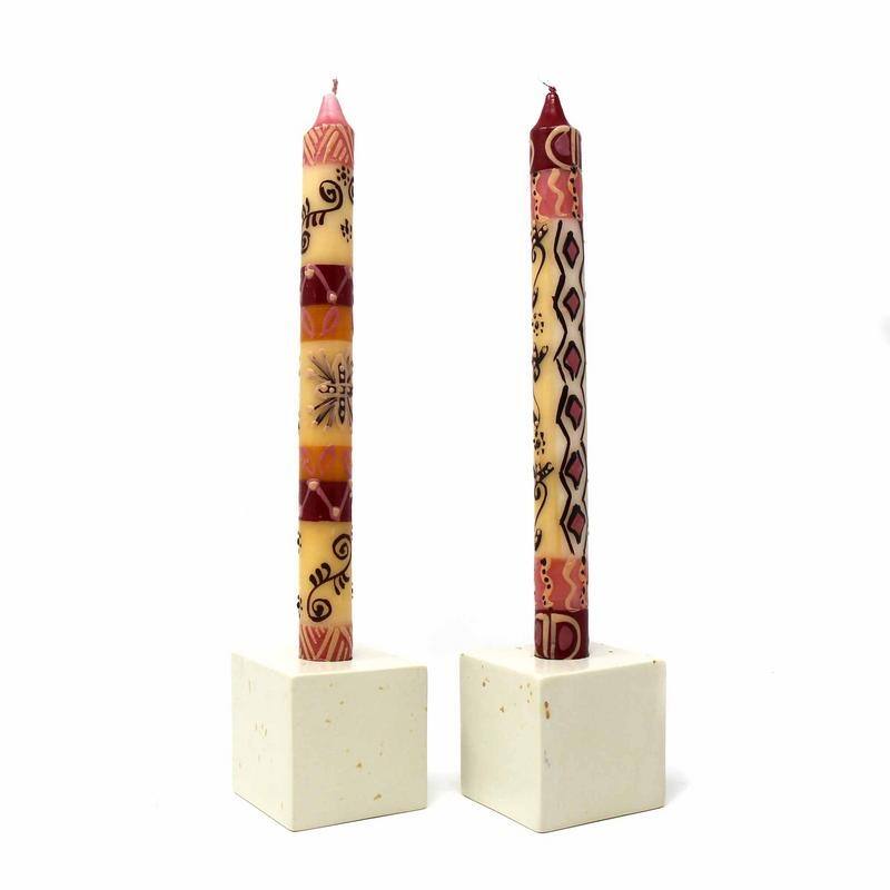 Handmade Halisi Design Candles, Set of 2 (South Africa)