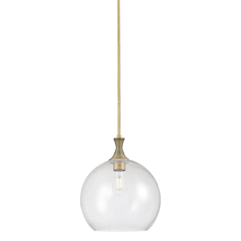 Innovations Lighting 415-1S-18-14 Astor Pendant Astor 14" Wide Pendant - Brushed Brass / Seedy