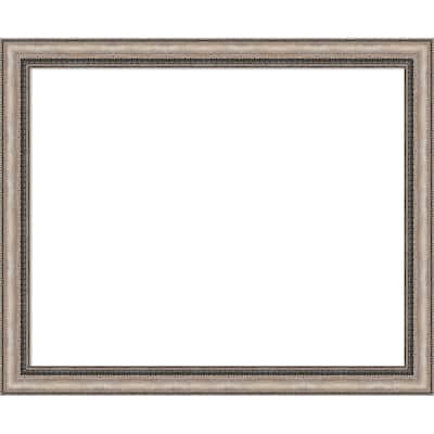 Amanti Art Lyla Ornate Silver Framed Dry Erase Magnetic Board