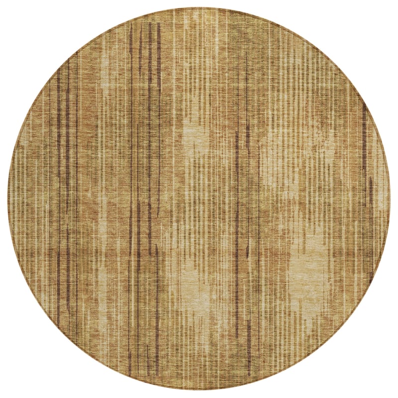 HomeRoots Striped Transitional Rectangle Outdoor Rug