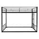 preview thumbnail 8 of 12, Twin Over Twin Metal Bunk Bed with Guardrails and Wooden Slats