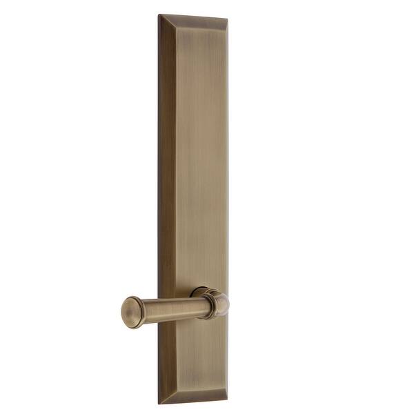 Grandeur Fifth Avenue Solid Brass Tall Plate Left Handed Privacy Door