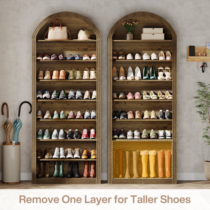 Tall Shoe Storage Cabinet for Entryway