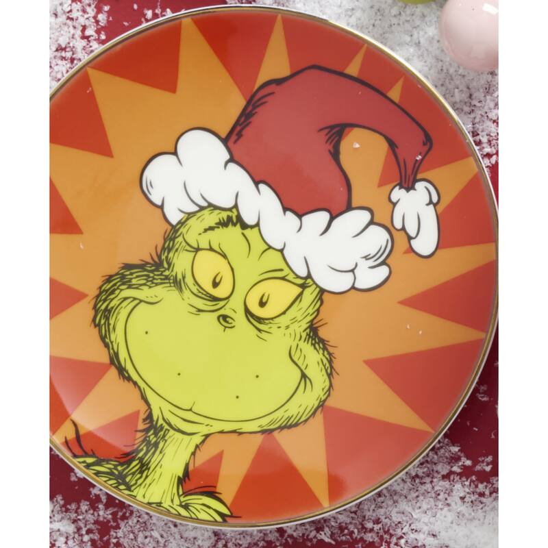 Lenox Merry Grinchmas Tidbit Plates, Set of 4, Assorted