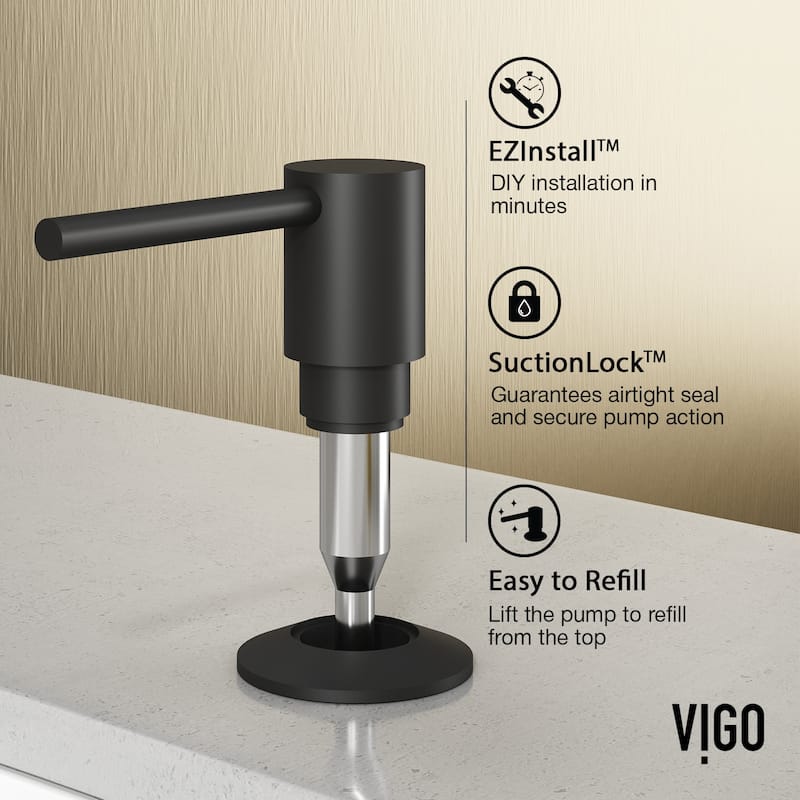 VIGO Greenwich 18" H Single Handle Pull-Down Sprayer Kitchen Faucet