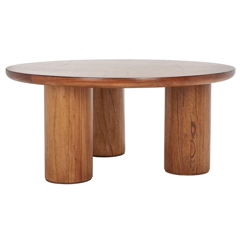 SAFAVIEH Mork 3 Leg Round Coffee Table - 40" W x 40" D x 18" H