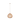 Innovations Lighting Vine - 1 Light 24" Chain Hung Pendant - Gold Finish - Natural Shade