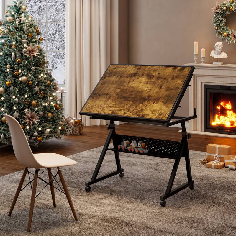 1500 pieces Jigsaw Puzzle metal Table board for adults gift with 4 trays(black)