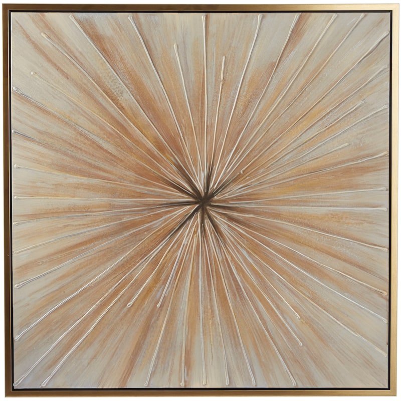 Canvas Radial Starburst Framed Wall Art