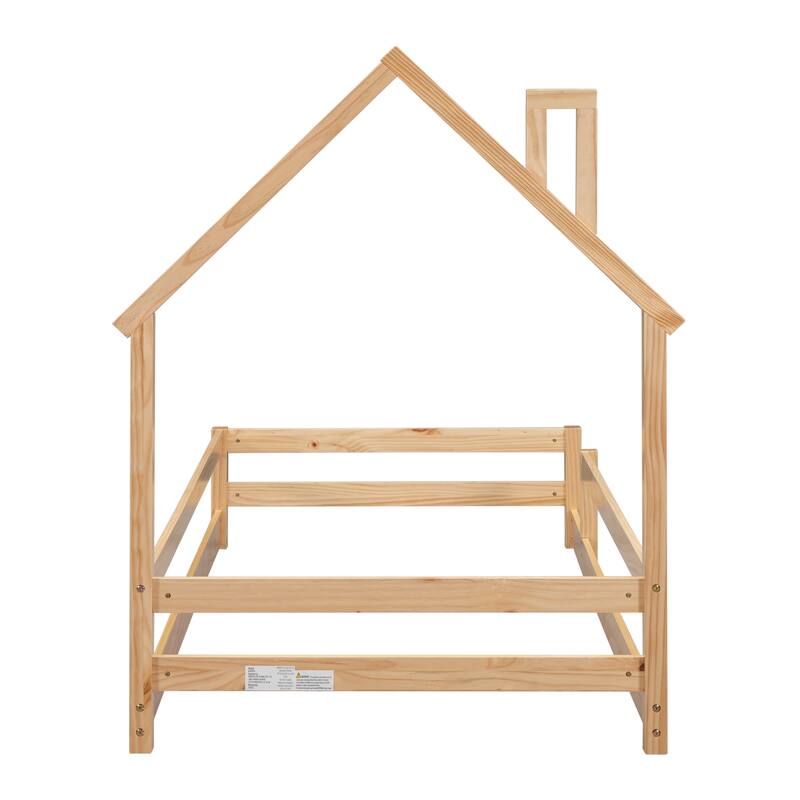 Twin Size Wood bed with Fences