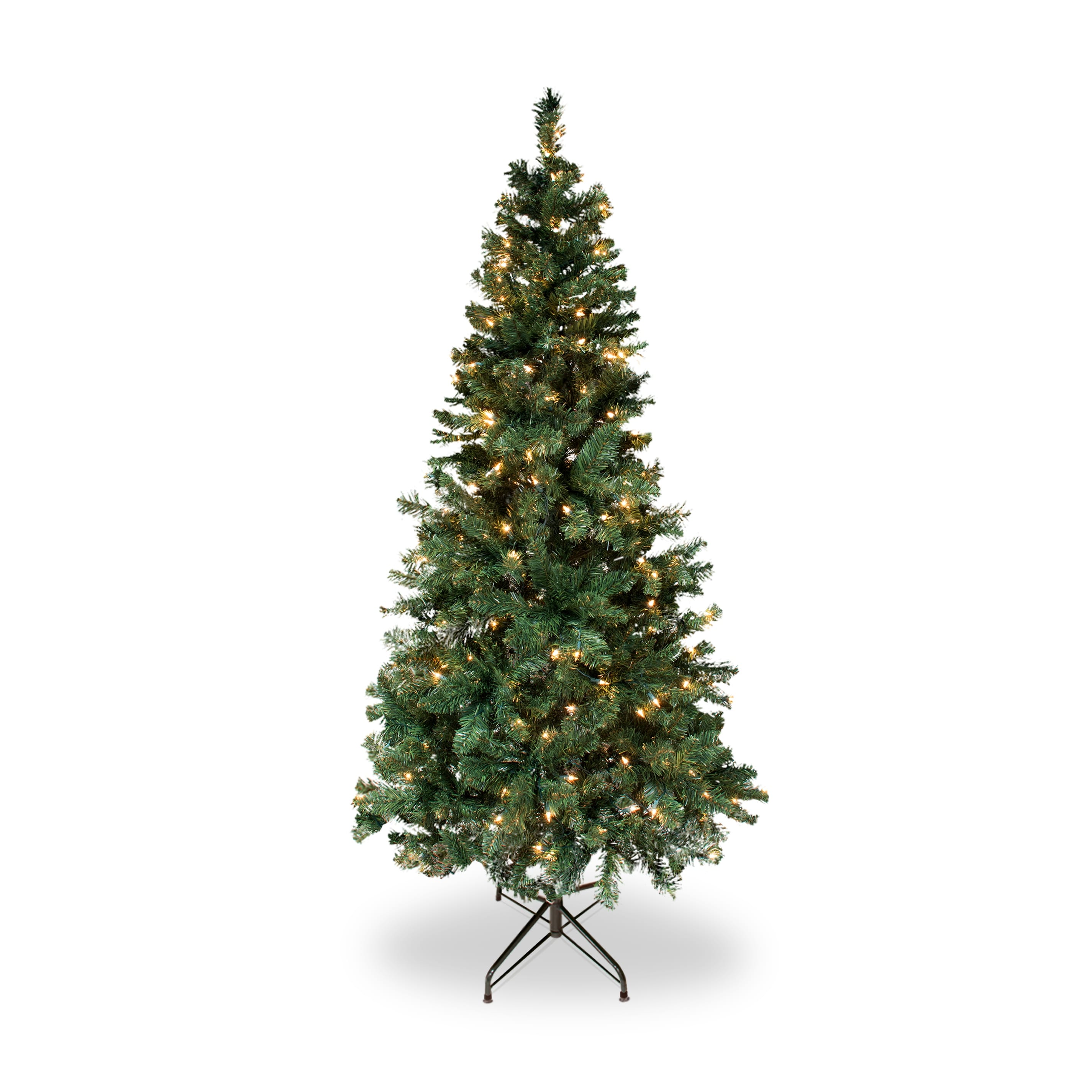 6ft Douglas Fir Artificial Pre-Lit Christmas Tree with Stand
