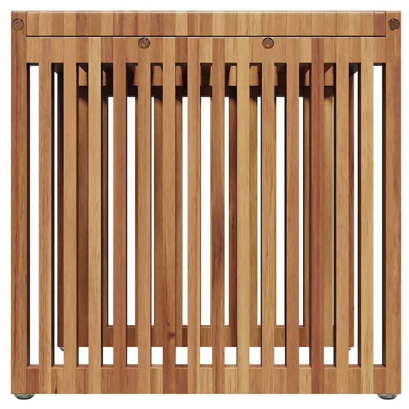 vidaXL Garden Side Table Brown Solid teak wood