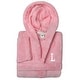 preview thumbnail 74 of 78, Sweet Kids 100% Polyester SUPER PLUSH Double Brushed Hooded Bathrobe with White Bookman Monogram L - Large