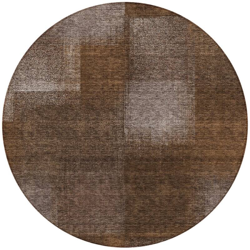 HomeRoots Abstract Transitional Rectangle Outdoor Rug