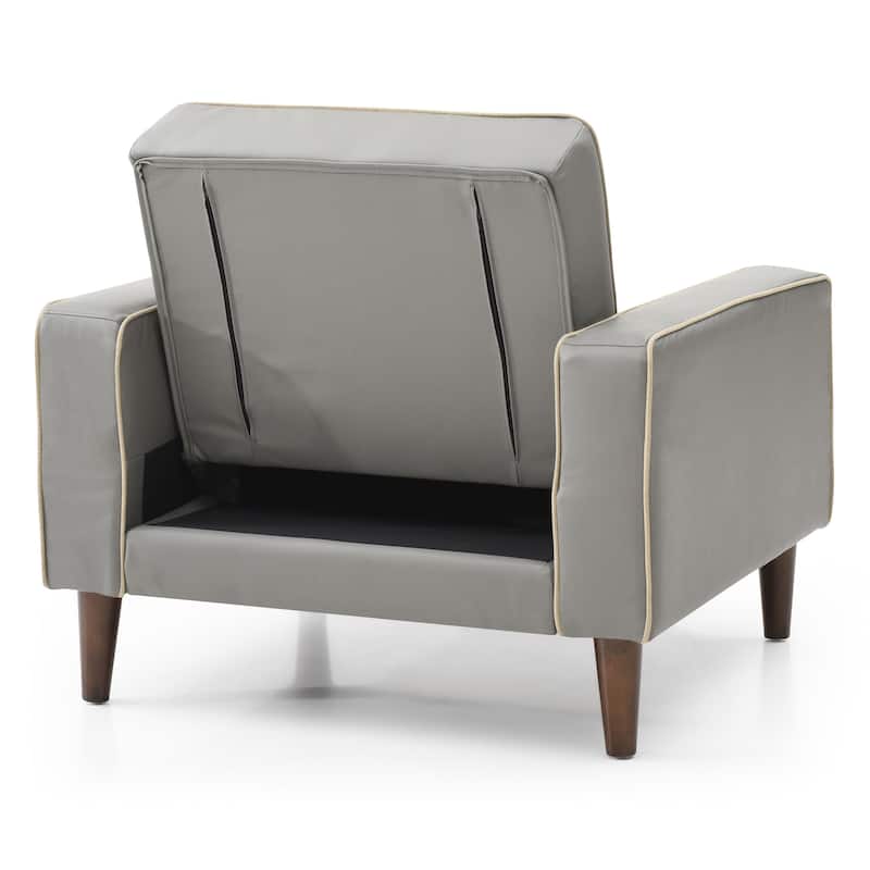 Andrews Faux Leather Chair Bed