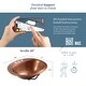 preview thumbnail 11 of 11, Seville Antique Copper 20" Oval Drop-In Bath Sink with Care Kit