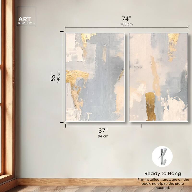 Gilded Driftwood II Canvas Set of 2 by Art Remedy