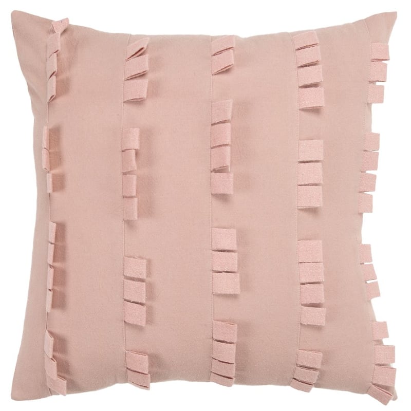 Donny Osmond Stripe Solid Textured Throw Pillow - Cover Only - Blush