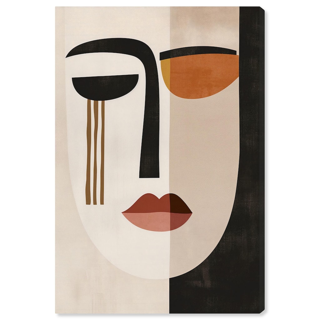 Face Moderne III Canvas by Art Remedy, Gallery Wrapped