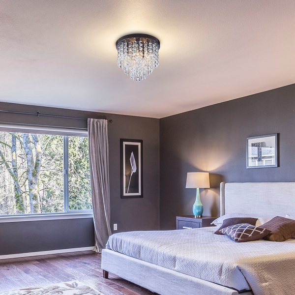 Flush mount sales chandelier for bedroom