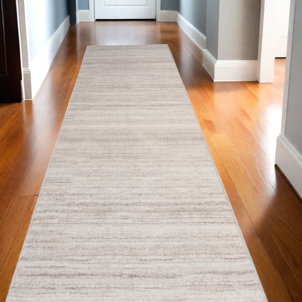 Gilo Power Loomed Abstract Modern Low Pile Area Rug By HomeRoots - 120' X '26' X '0.25