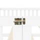 preview thumbnail 27 of 26, Queen Size Pine Wood Floor Bed with Safety Guardrails and Door for Kids, Boys, Girls, Bedroom