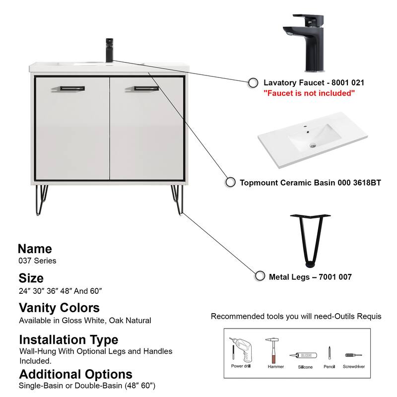 Mitchell 36" Single Bathroom Vanity Set