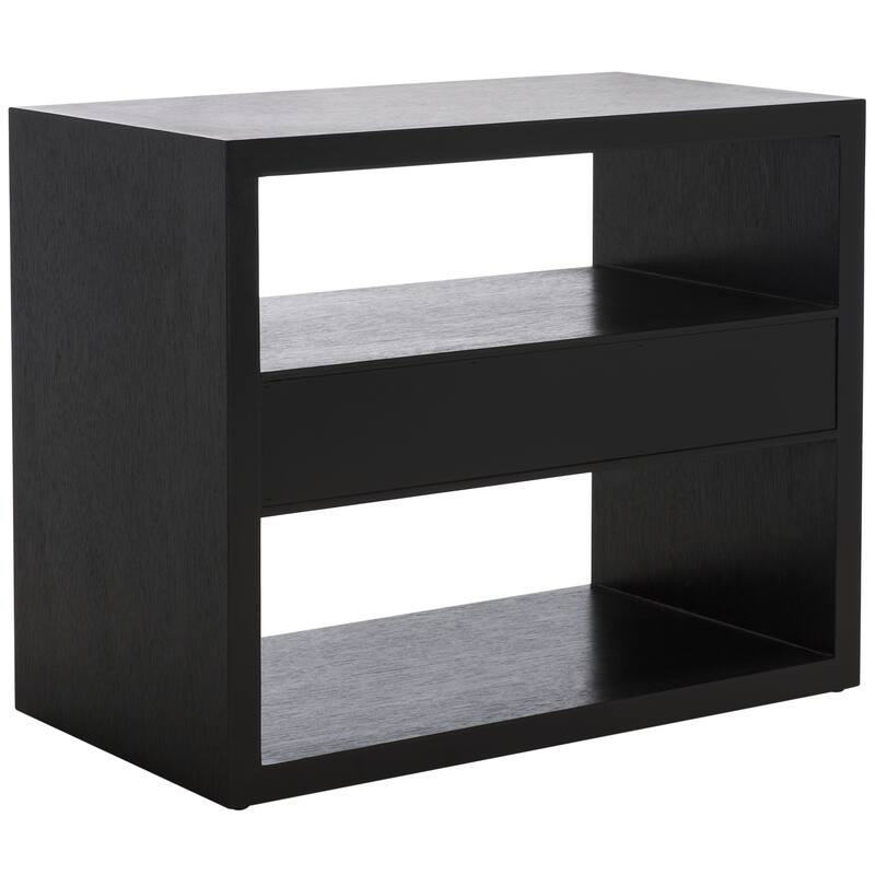 SAFAVIEH Unique 2-Shelf Single Drawer Nightstand