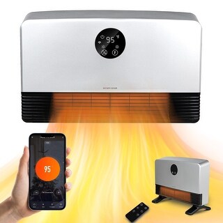 1500W Stand/Wall Mounted Electric Space Heater with WIFI Remote