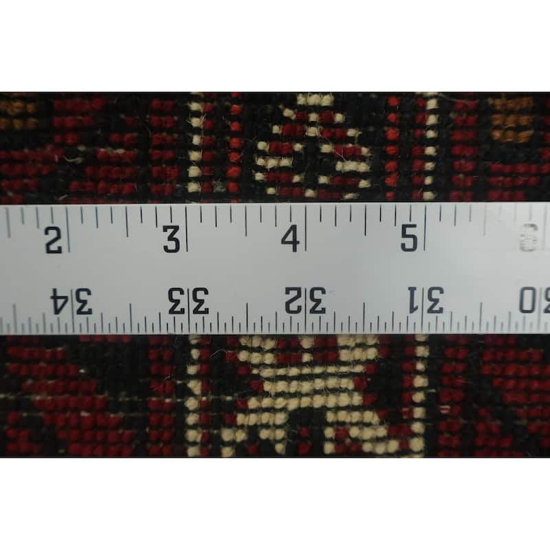 Hand Knotted Oriental 100% Wool Carpet Traditional Tribal Red Balouch Area Rug - 11' 3'' X 8' 6''