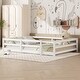 preview thumbnail 4 of 34, Montessori Floor Bed with Fence,Wood Kids Bed,Full Size