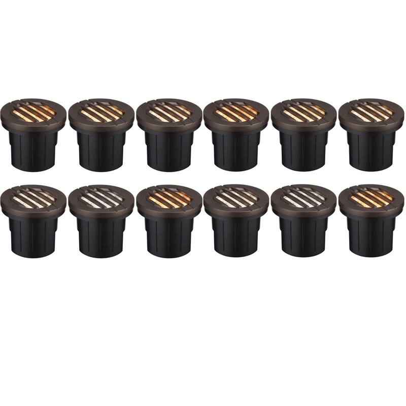 12 Pack Landscape 5W Grill Top Well Light Low Voltage 5CCT Selectable
