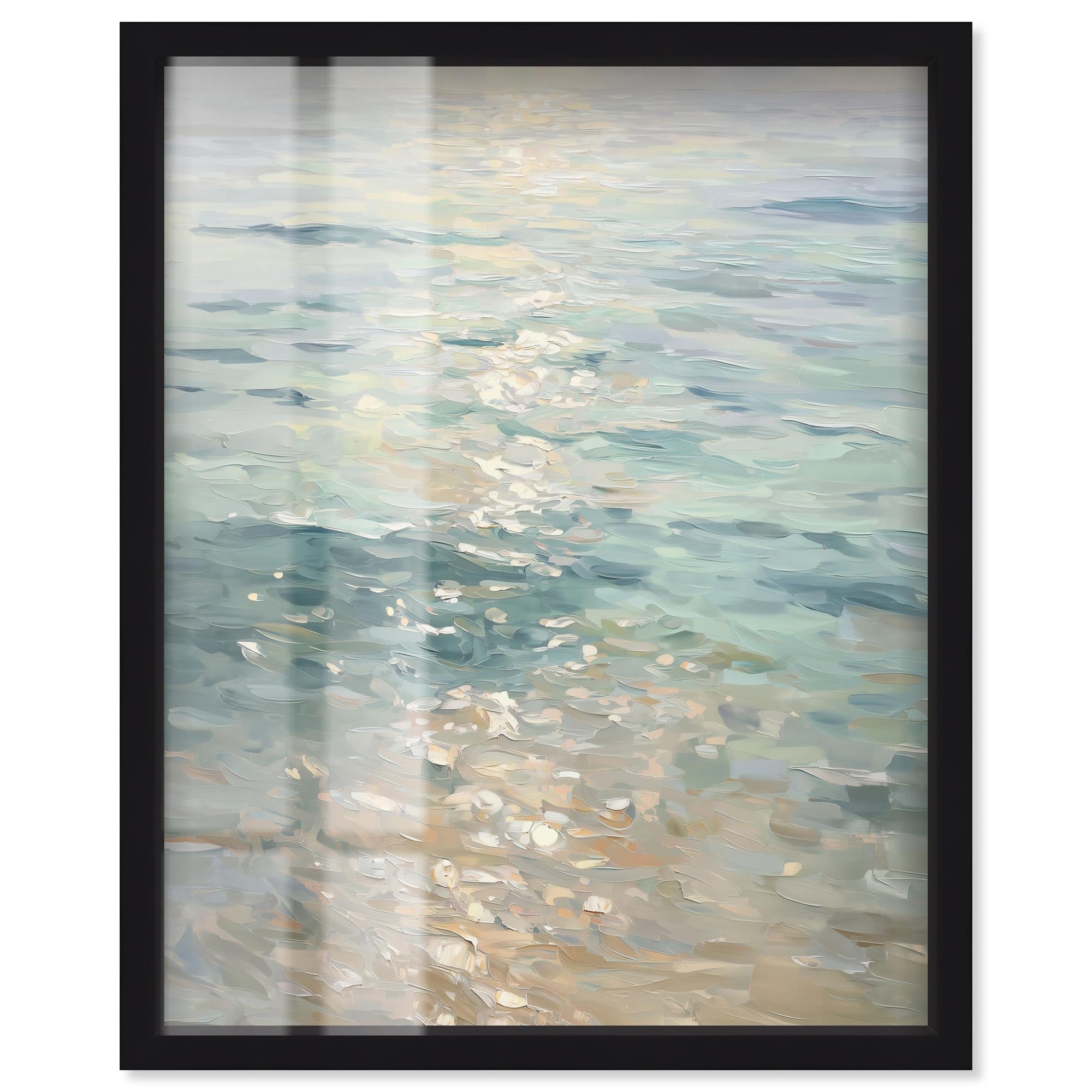 Sea Sunset Coastal Decor Shadowbox Print by Art Remedy