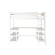 preview thumbnail 4 of 16, Scandinavian Twin Loft Bed with Wraparound Desk & Shelves