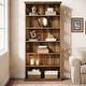preview thumbnail 6 of 9, Large Bookcases,7-Tier Wood Bookshelf Freestanding Sheling Units