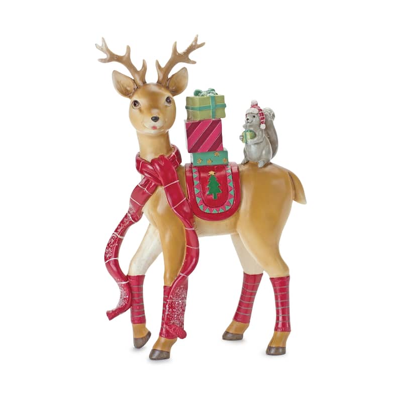 Deer and Squirrel Figurine