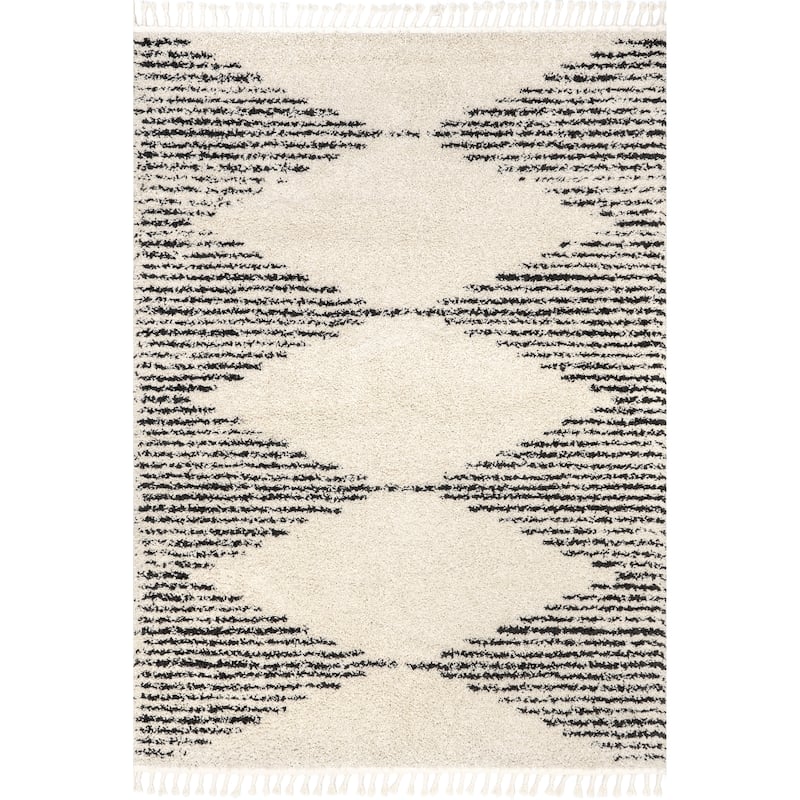 Nuloom Denton Diamond Shag Tassel Area Rug
