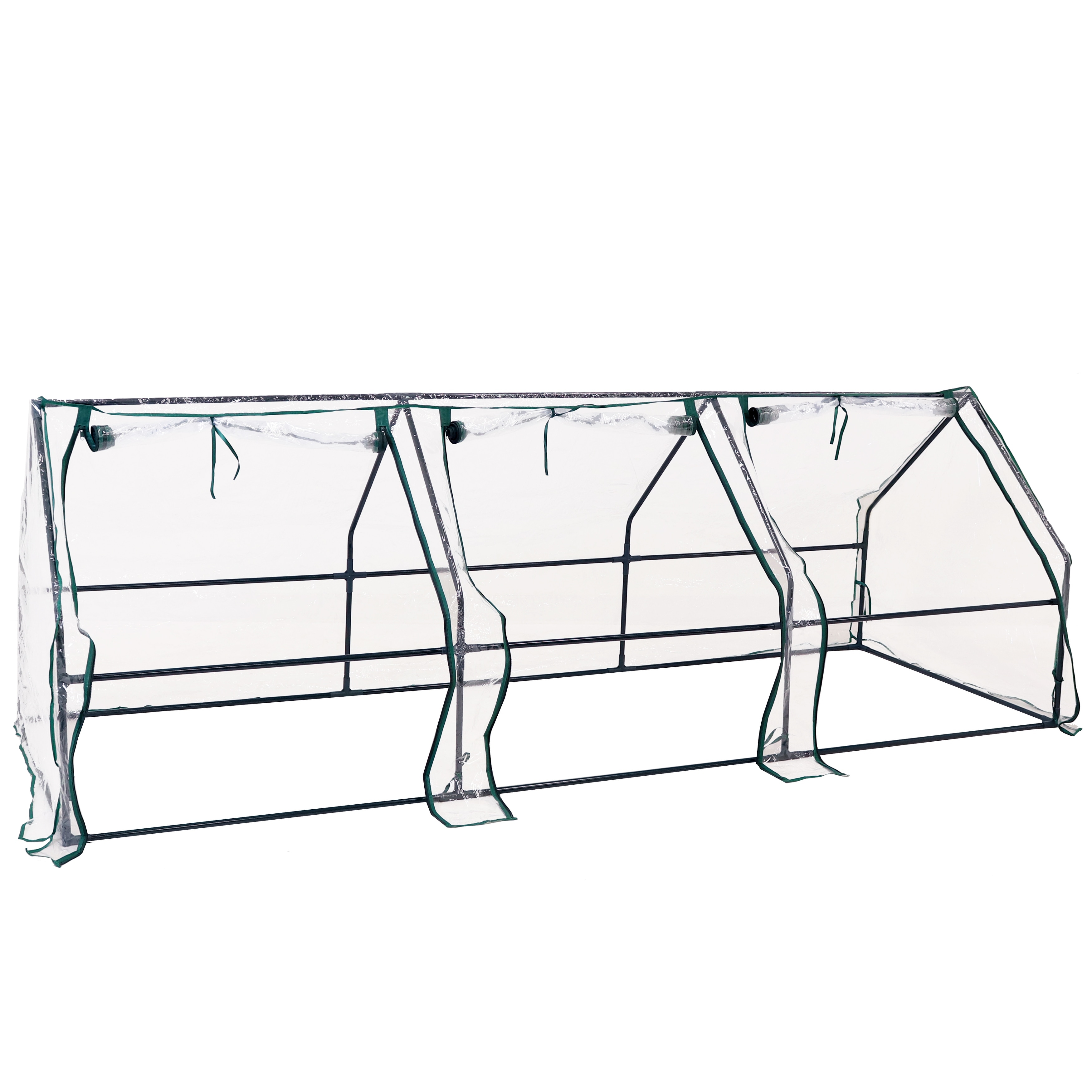 Sunnydaze Seedling Cloche Mini Greenhouse with Zippered Doors Clear Bed  Bath  Beyond 35114137