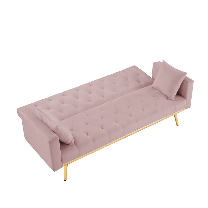 Convertible Folding Futon Sofa Bed , Sleeper Sofa Couch for Compact Living Space.
