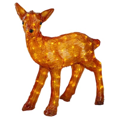 LED Lighted Commercial Grade Acrylic Reindeer Christmas Display Decoration