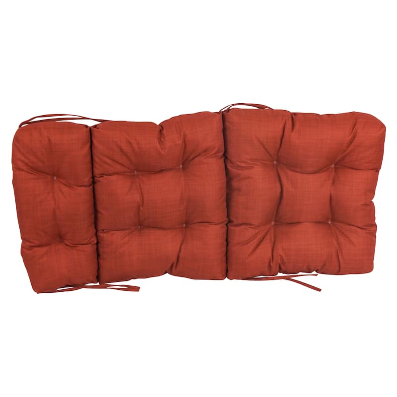 Multi-section Tufted Outdoor Seat/Back Chair Cushion (Multiple Sizes)
