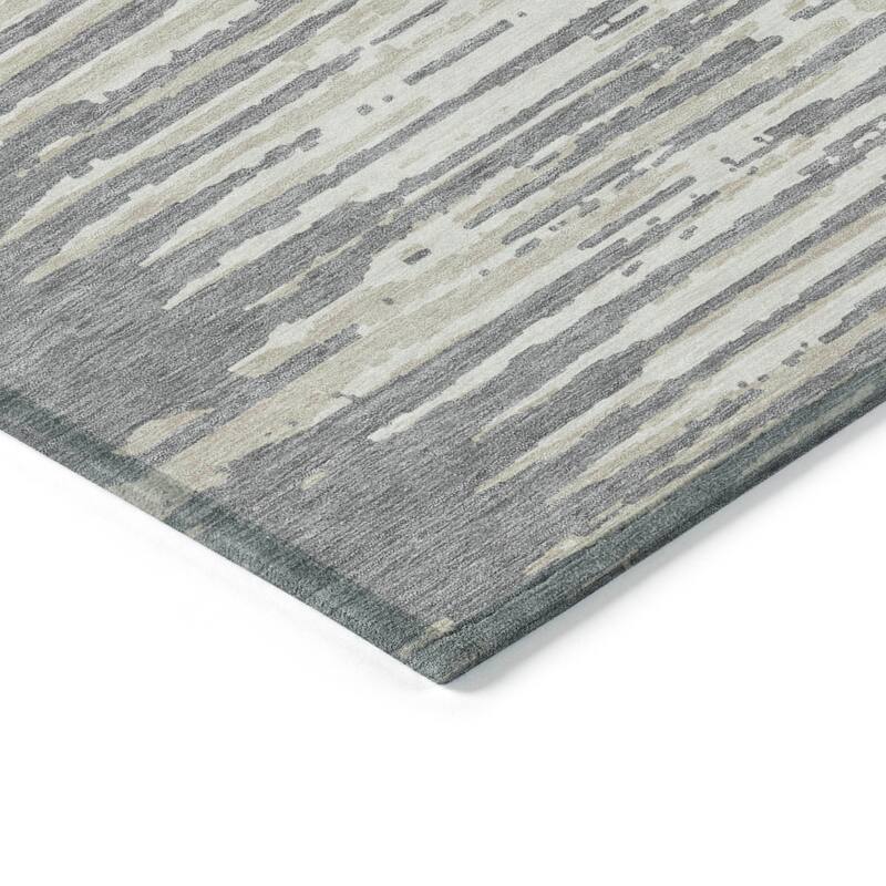Machine Washable Indoor/ Outdoor Chantille Abstract Ombre Rug